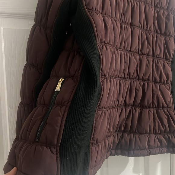 Calvin Klein women’s winter coat jacket zipper jacket maroon color red CK winter - Picture 13 of 16